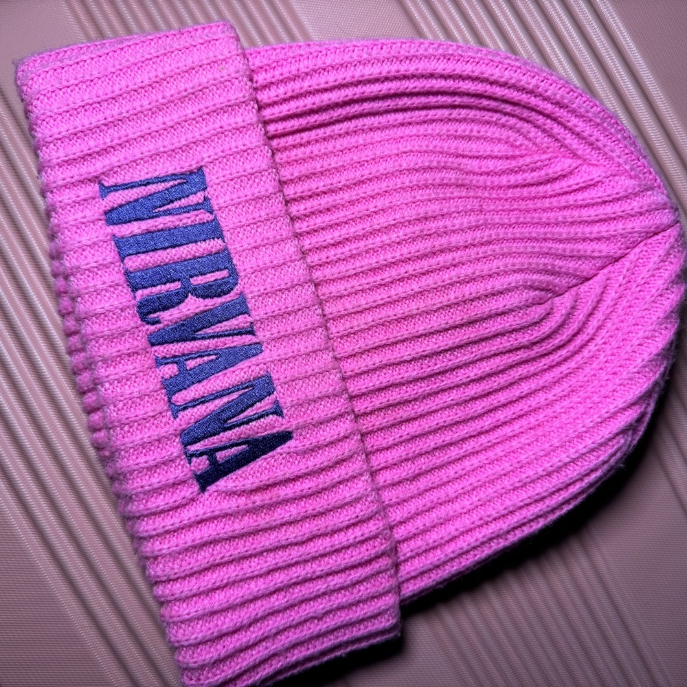 Pink Nirvana beanie